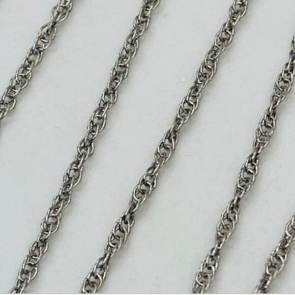 Sterling Silver Initial B Necklace Diamond Cut Letter Pendant Rope Chain - Picture 6 of 9